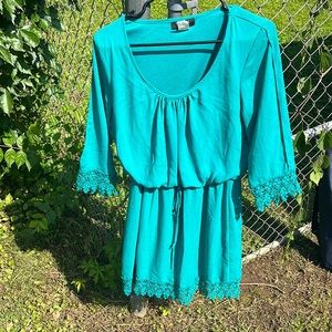 Teal dress